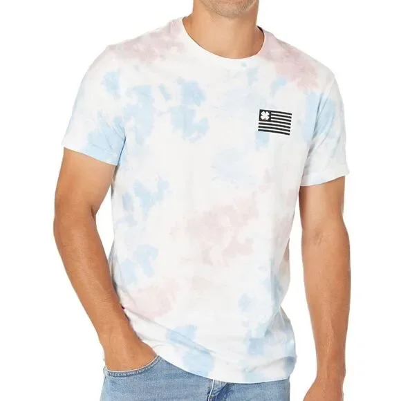 NWT Lucky Brand Flag Tie-Dye Men’s Tee - Picture 2 of 8